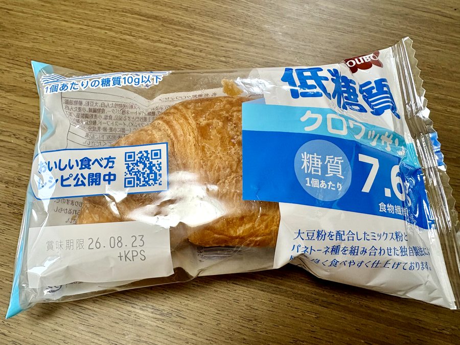 低糖質クロワッサンのパッケージ
