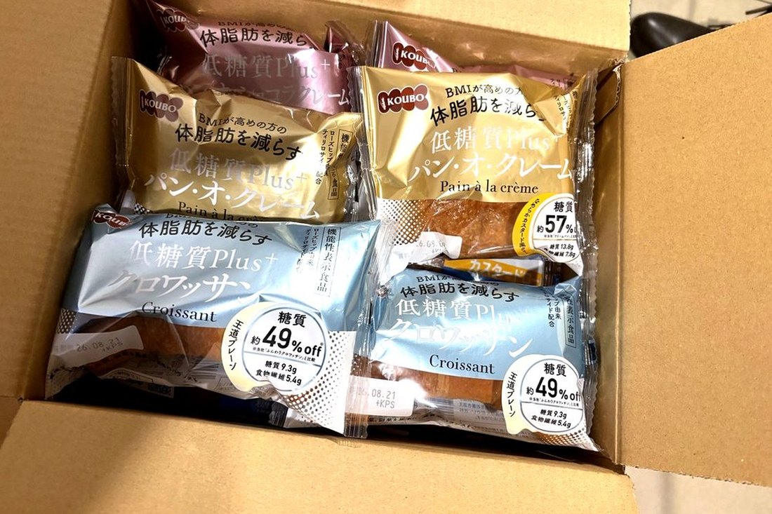 KOUBOのロングライフパンが届いた箱