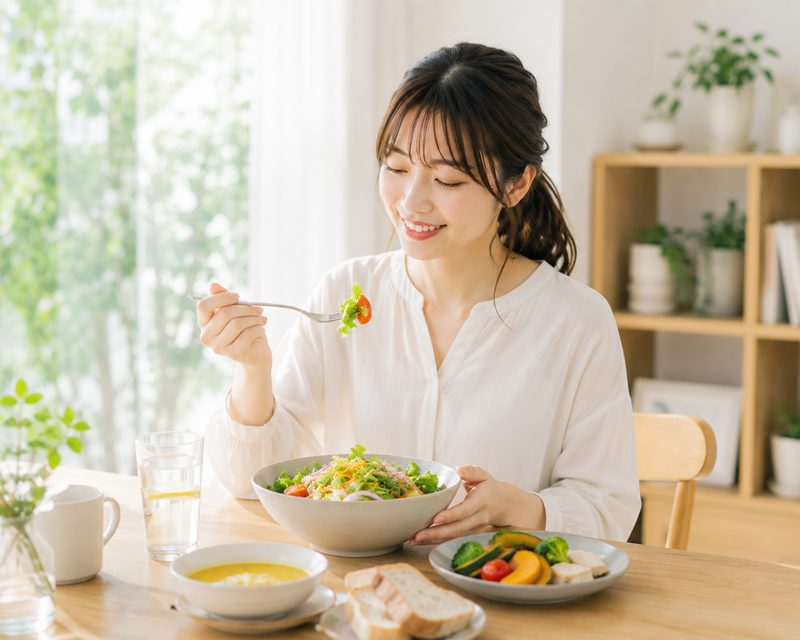 目標を持ってダイエット食事を管理する